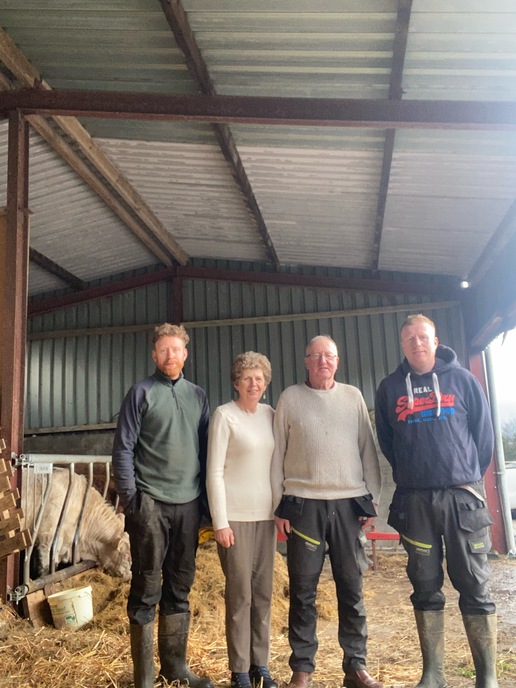 Dowling family suckler herd on the Slieve Blooms Co Laois farm