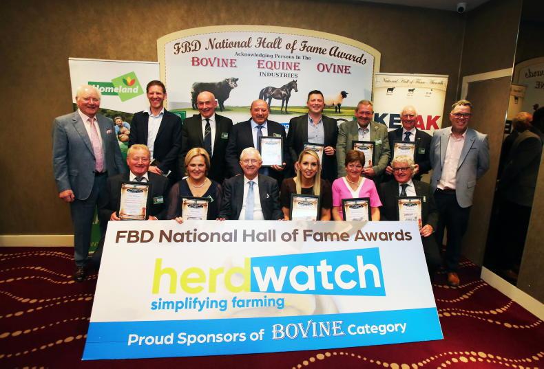 Herdwatch representatives at the FBD National Hall of Fame Awards
