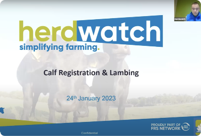 Calf registration and lambing webinar