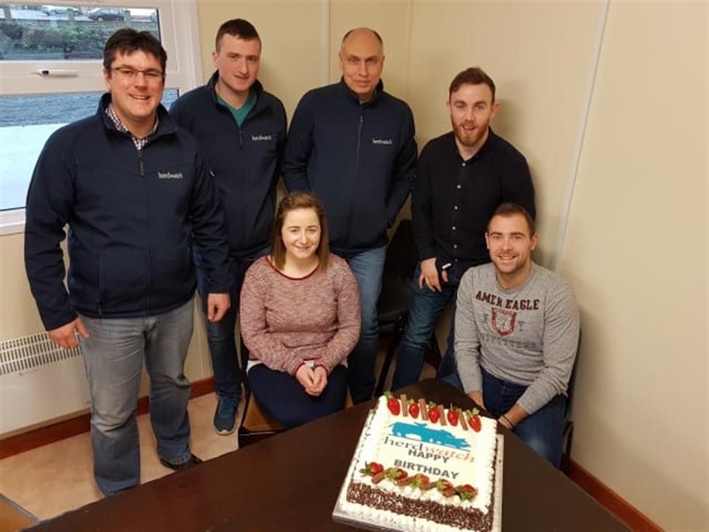 Herdwatch happy birthday team cake