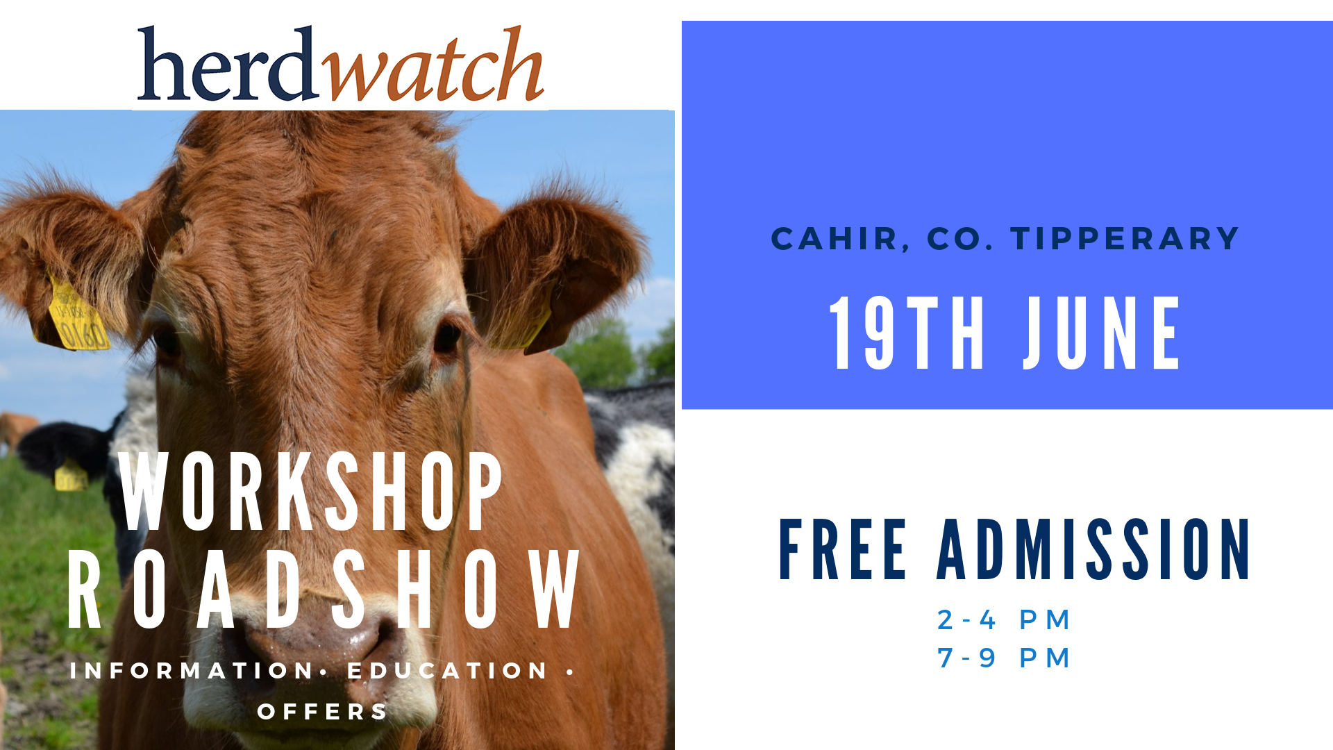 Herdwatch Roadshow poster old logo
