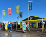 business stand at a show outdoors