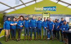 group of staff at the ploughing