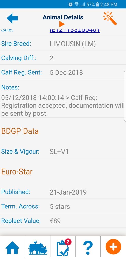 Cattle Eurostar information